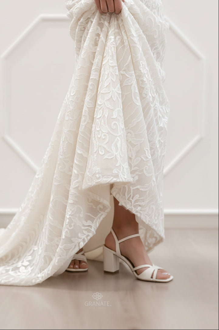 Sandalias María Piel Ivory