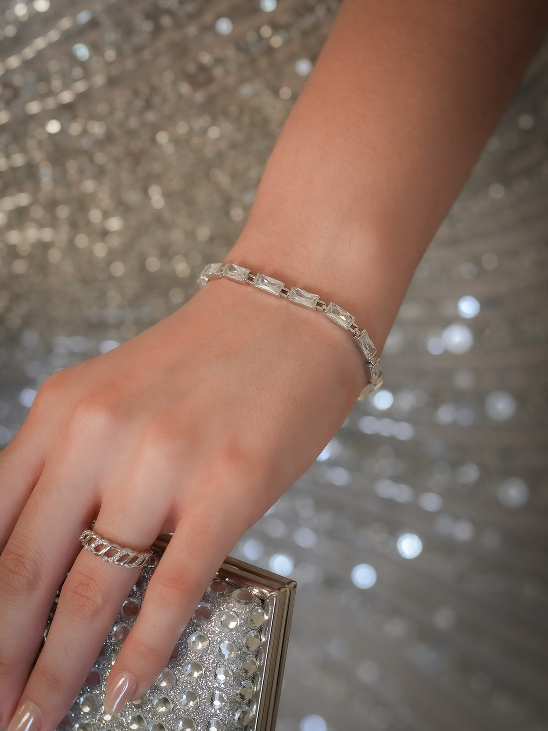 Pulsera Rectángulos Zirconias