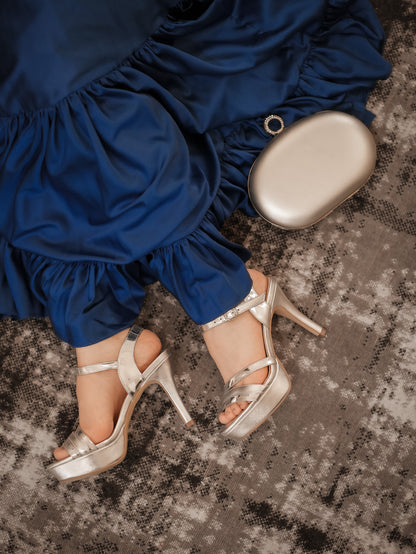 Sandalias Diana Plateado