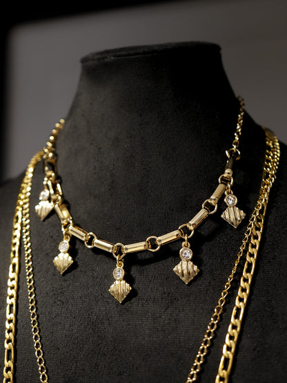 Collar Dijes Rombos