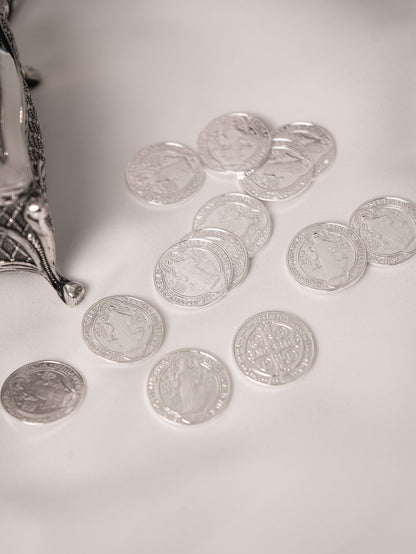 Monedas San Benito - Plateadas