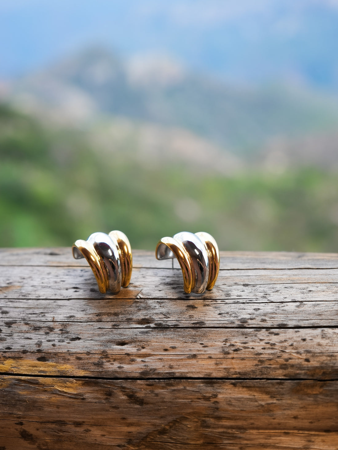 Aretes 3 Líneas Combinadas