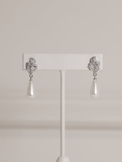 Aretes Perla Gota Larga