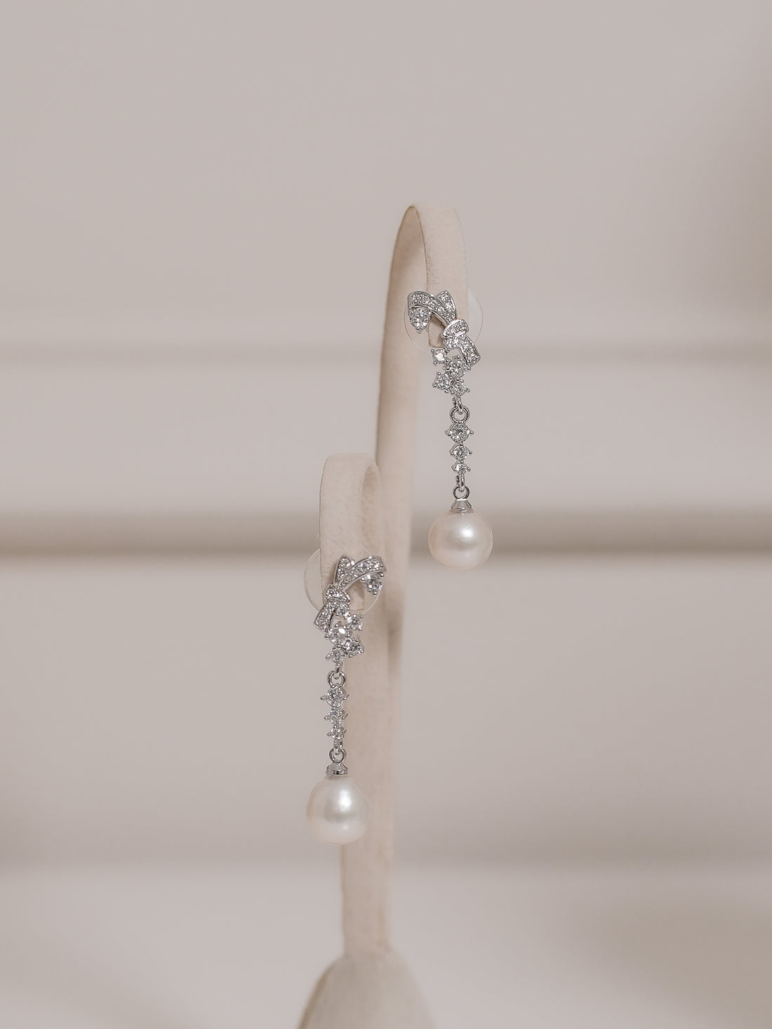 Aretes Lazo Perla