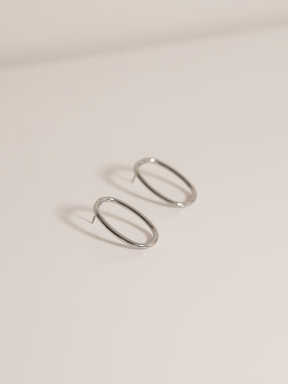 Aretes Minimalista Oval