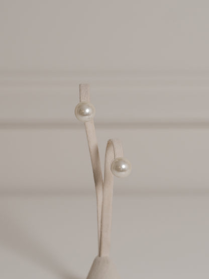 Aretes Bola Perla 12 mm
