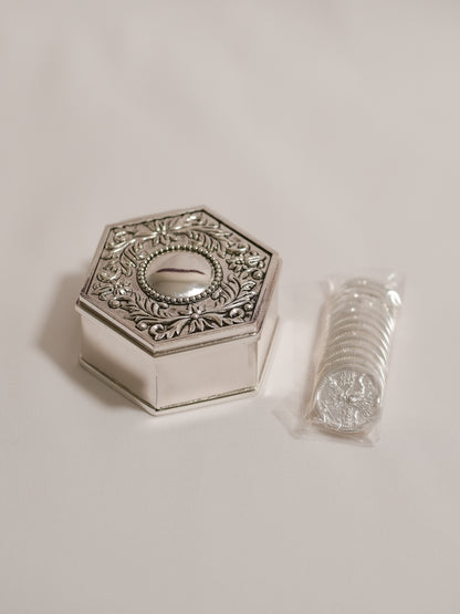 Set de Arras Floral Hexágono