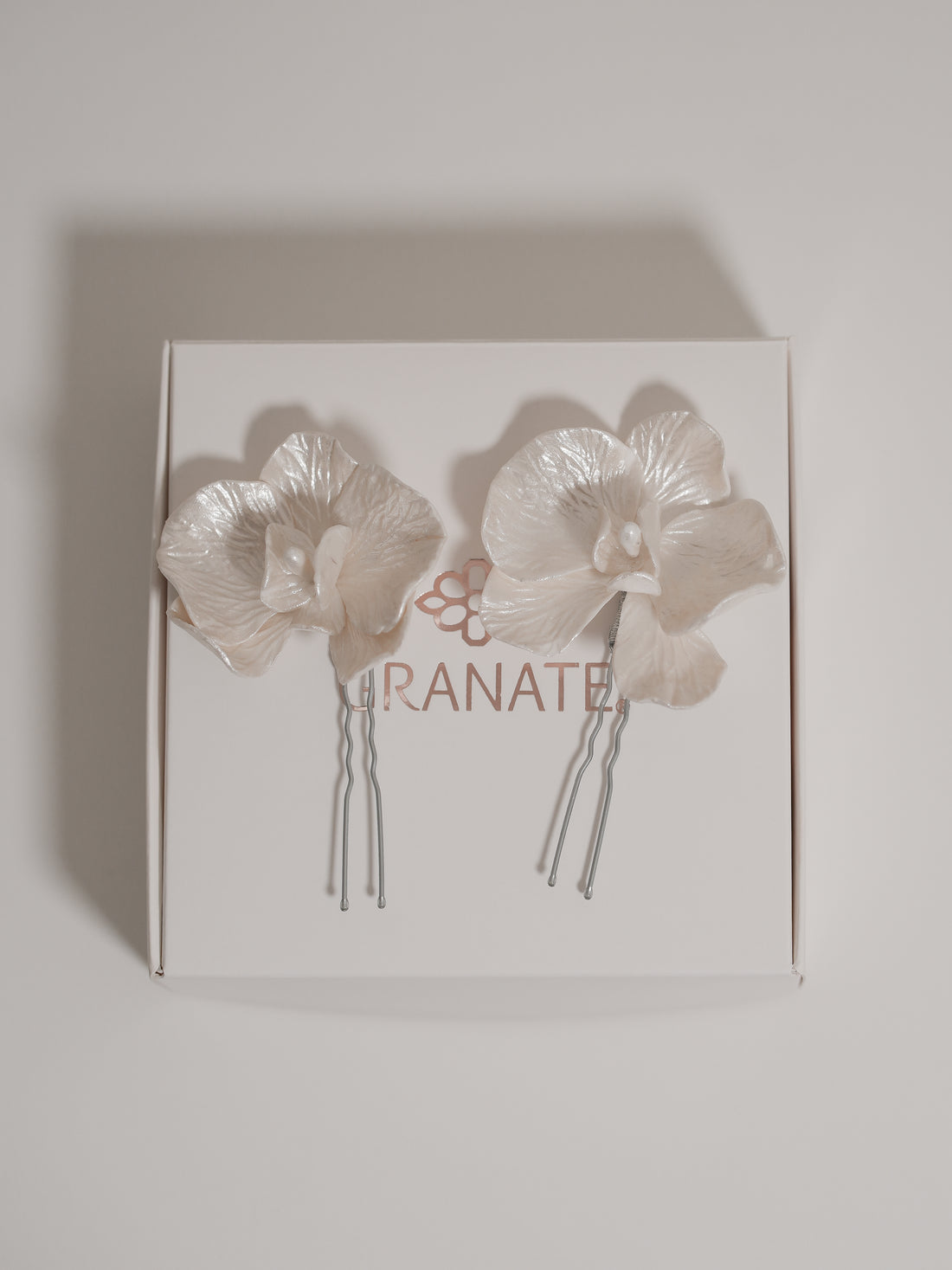 Dúo Horquillas Orquídeas - Mediana