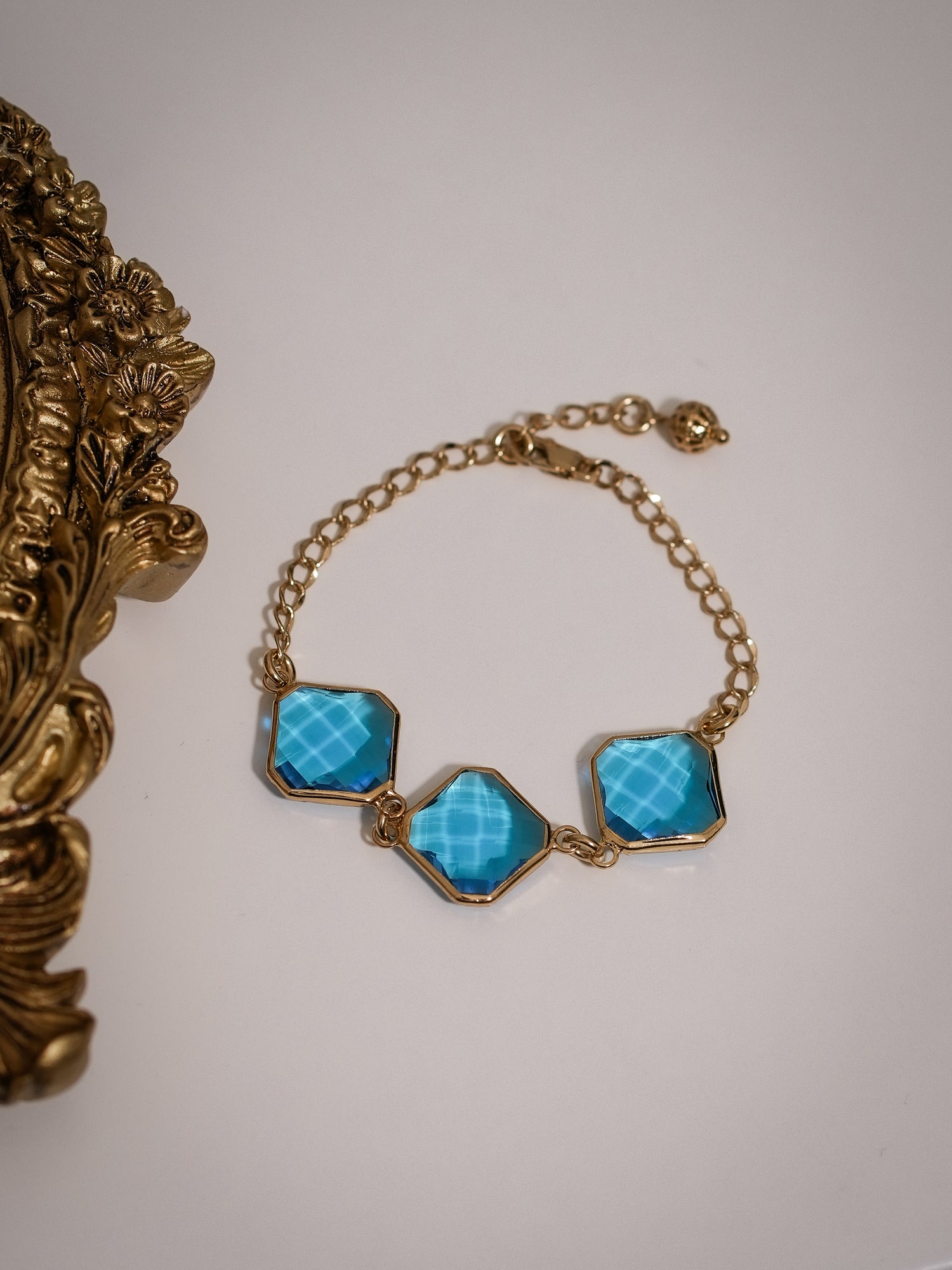 Pulsera Rombos Azul