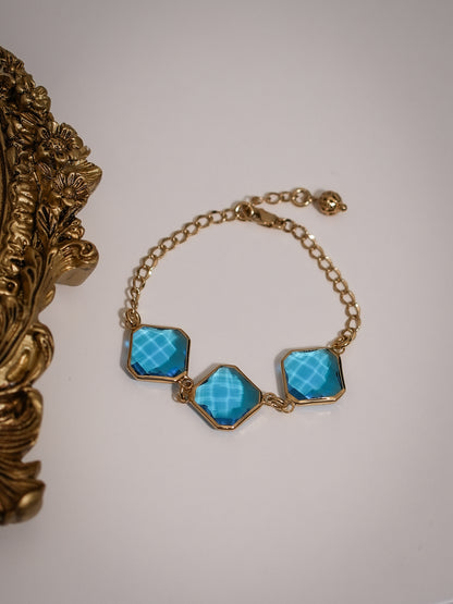 Pulsera Rombos Azul