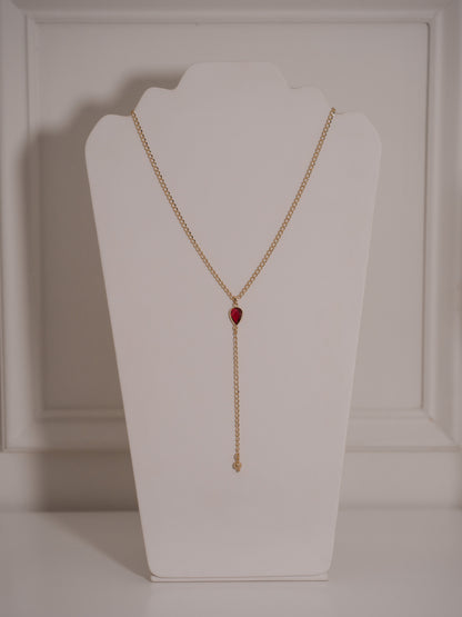 Collar Corbatín Gota Burgundy