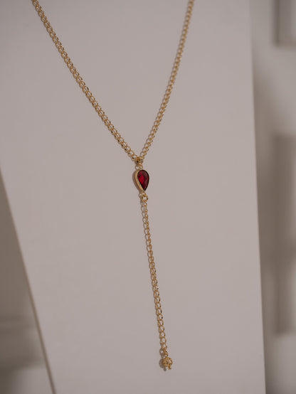 Collar Corbatín Gota Burgundy