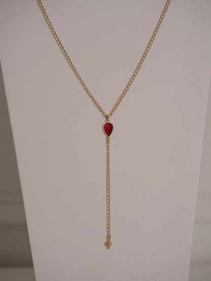 Collar Corbatín Gota Burgundy