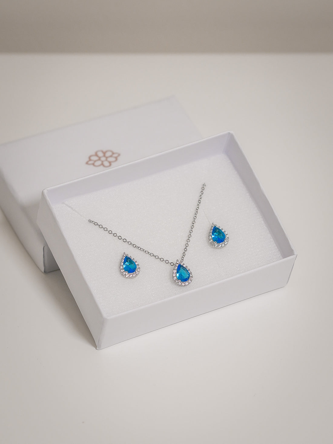 Juego Gota Halo de Plata - Azul