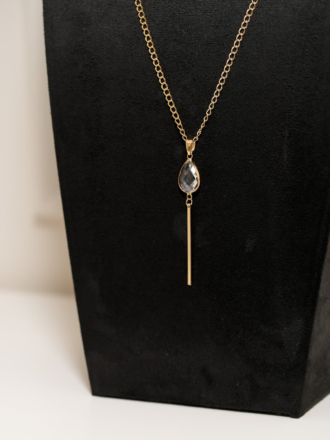 Collar Largo Gota Barra