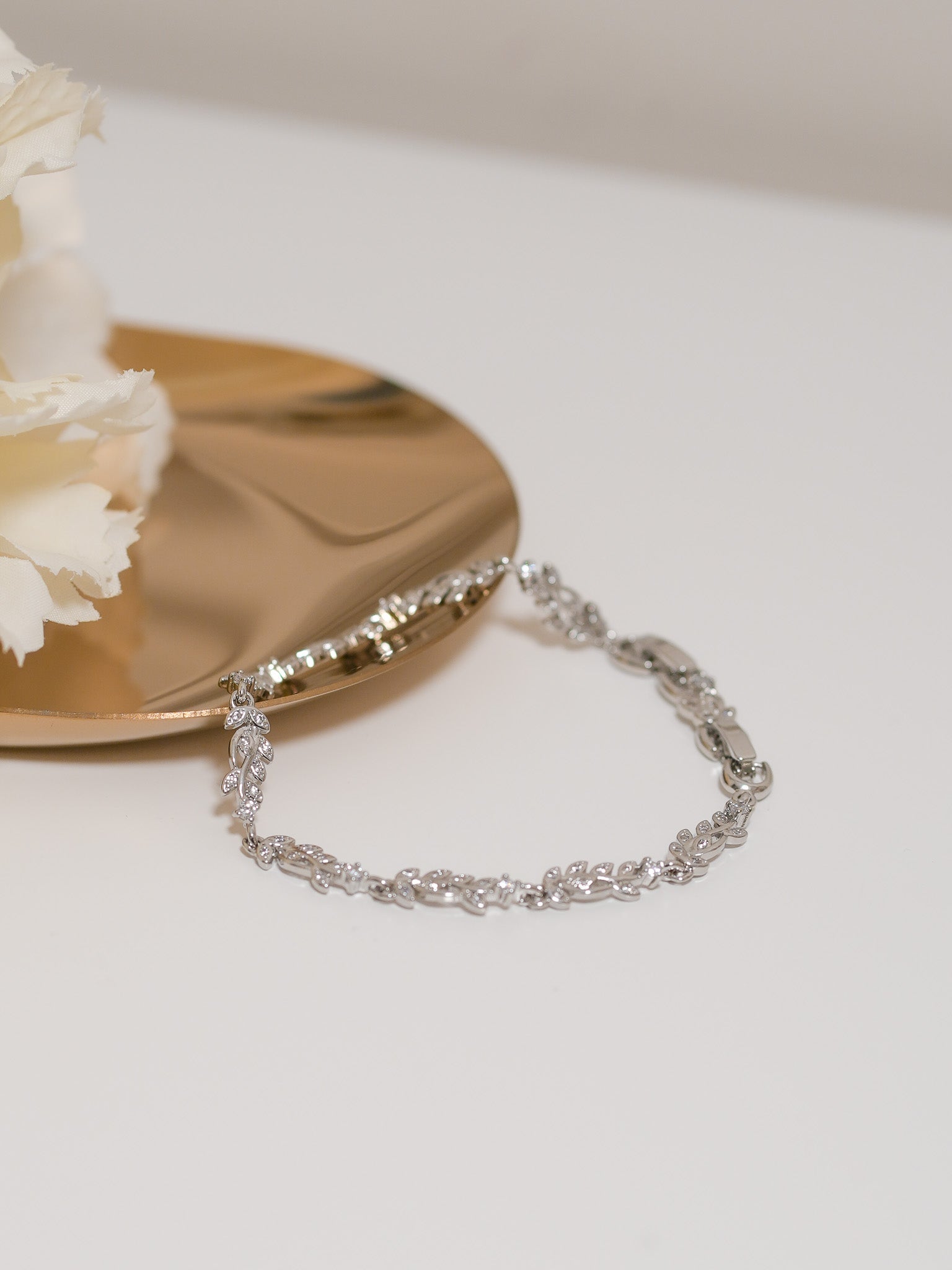 Pulsera Hojitas Curvas