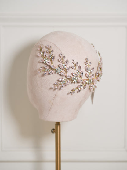 Tocado Lía Rosa