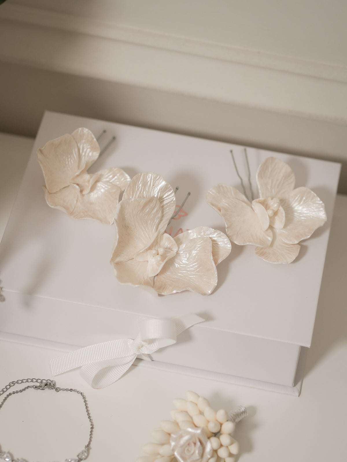 Set Horquillas Orquídeas - Grande
