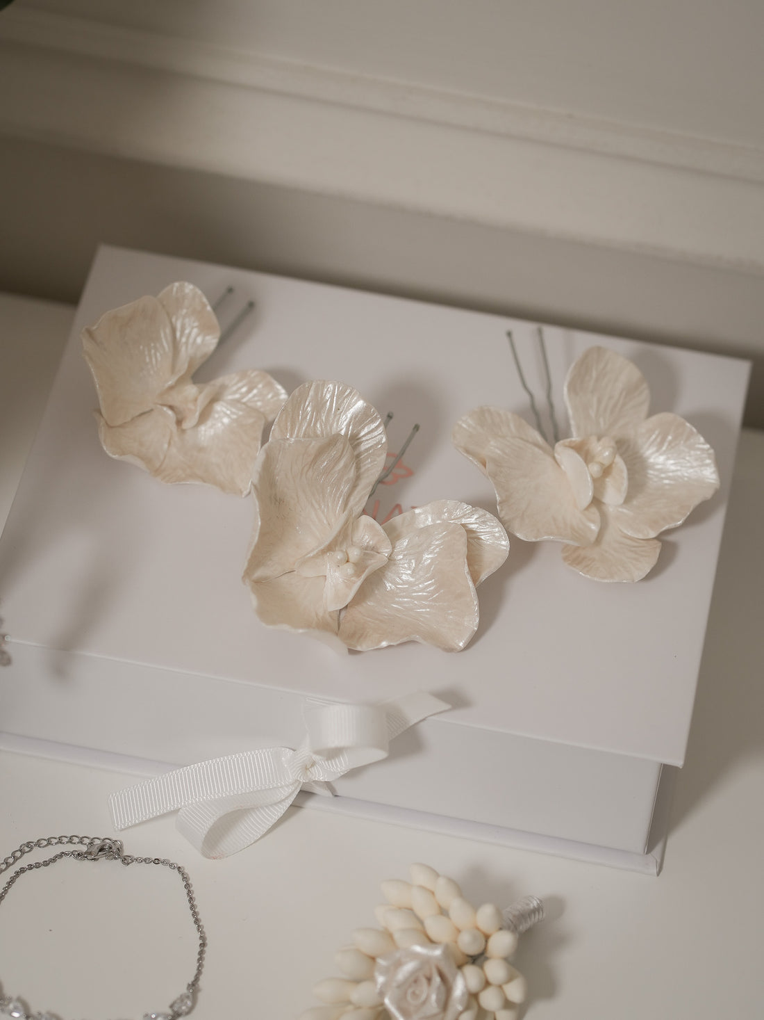 Set Horquillas Orquídeas - Grande