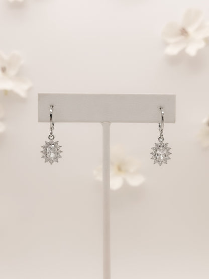 Aretes Ovalo Halo