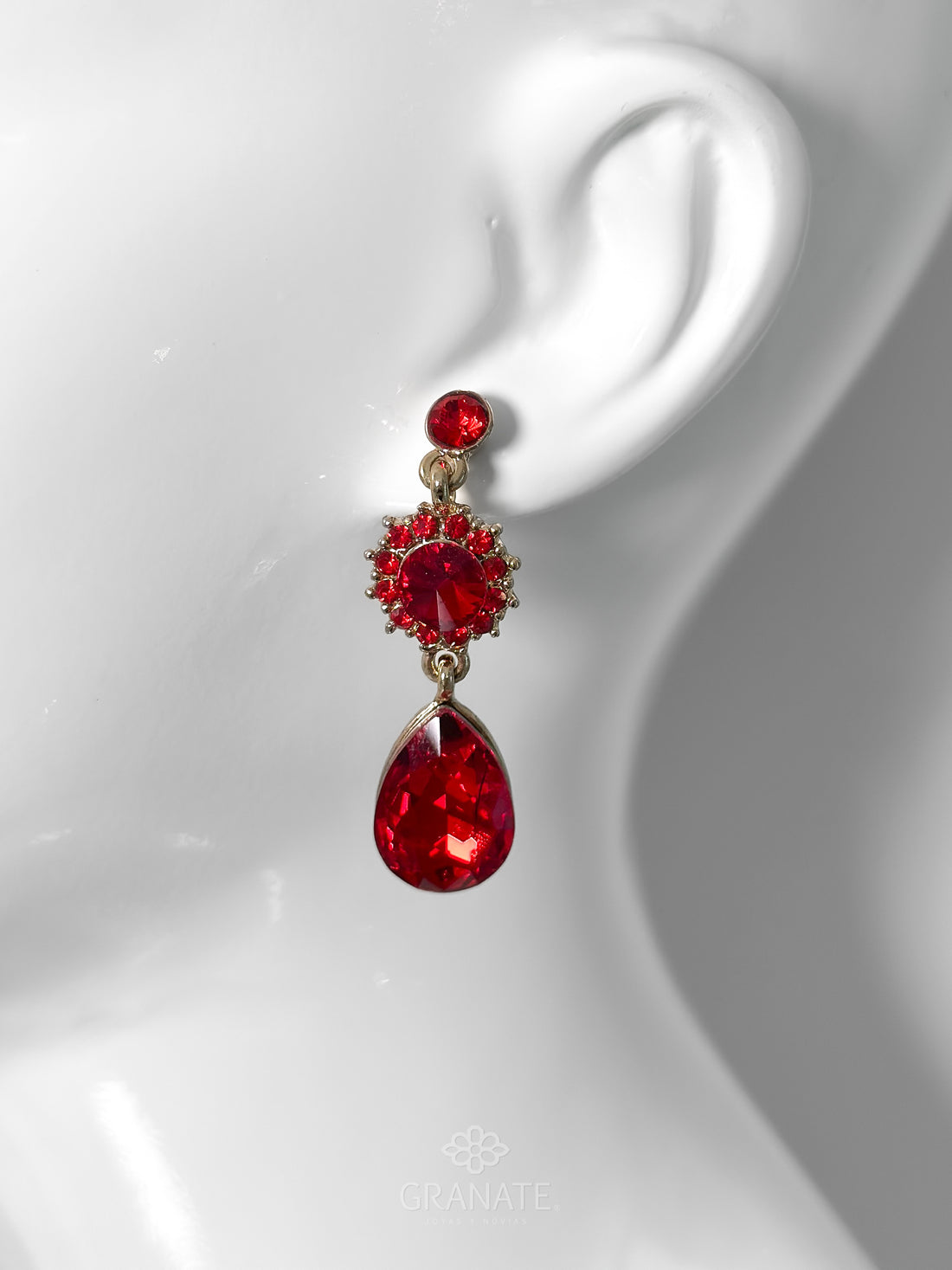 Aretes Rojo