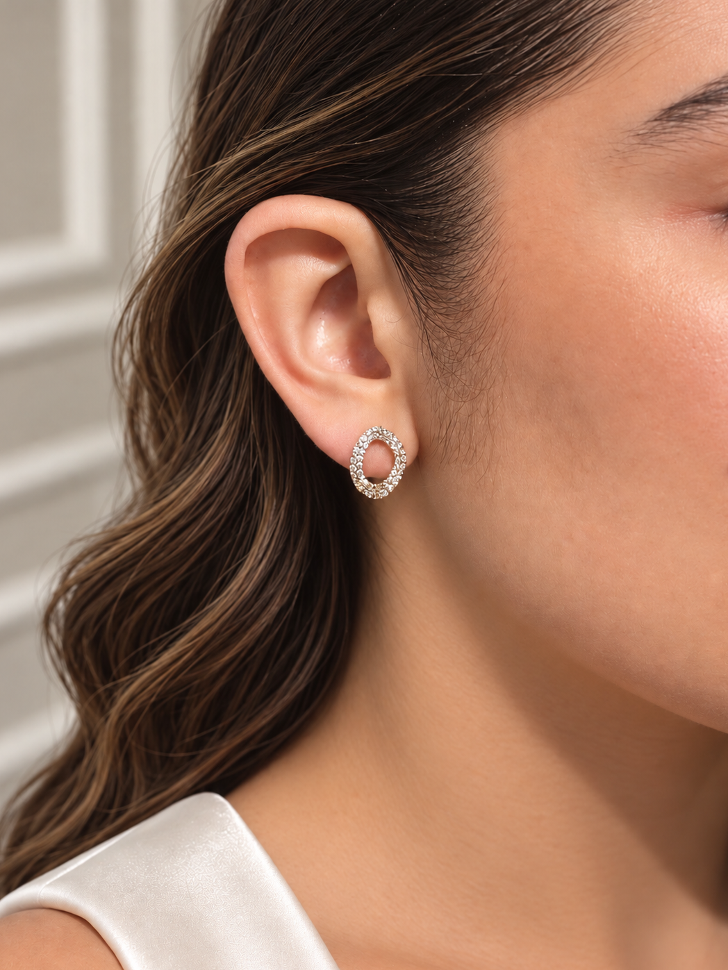 Aretes Oval Curvo