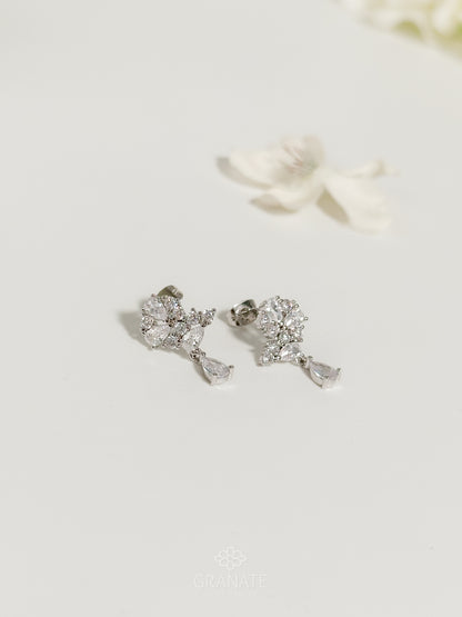 Aretes Mix de Gotas Zirconias