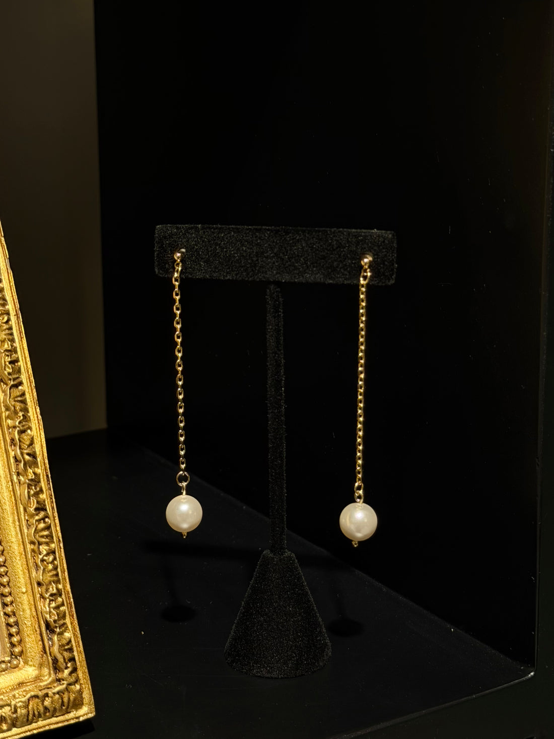 Aretes Largos Perla Swarovski