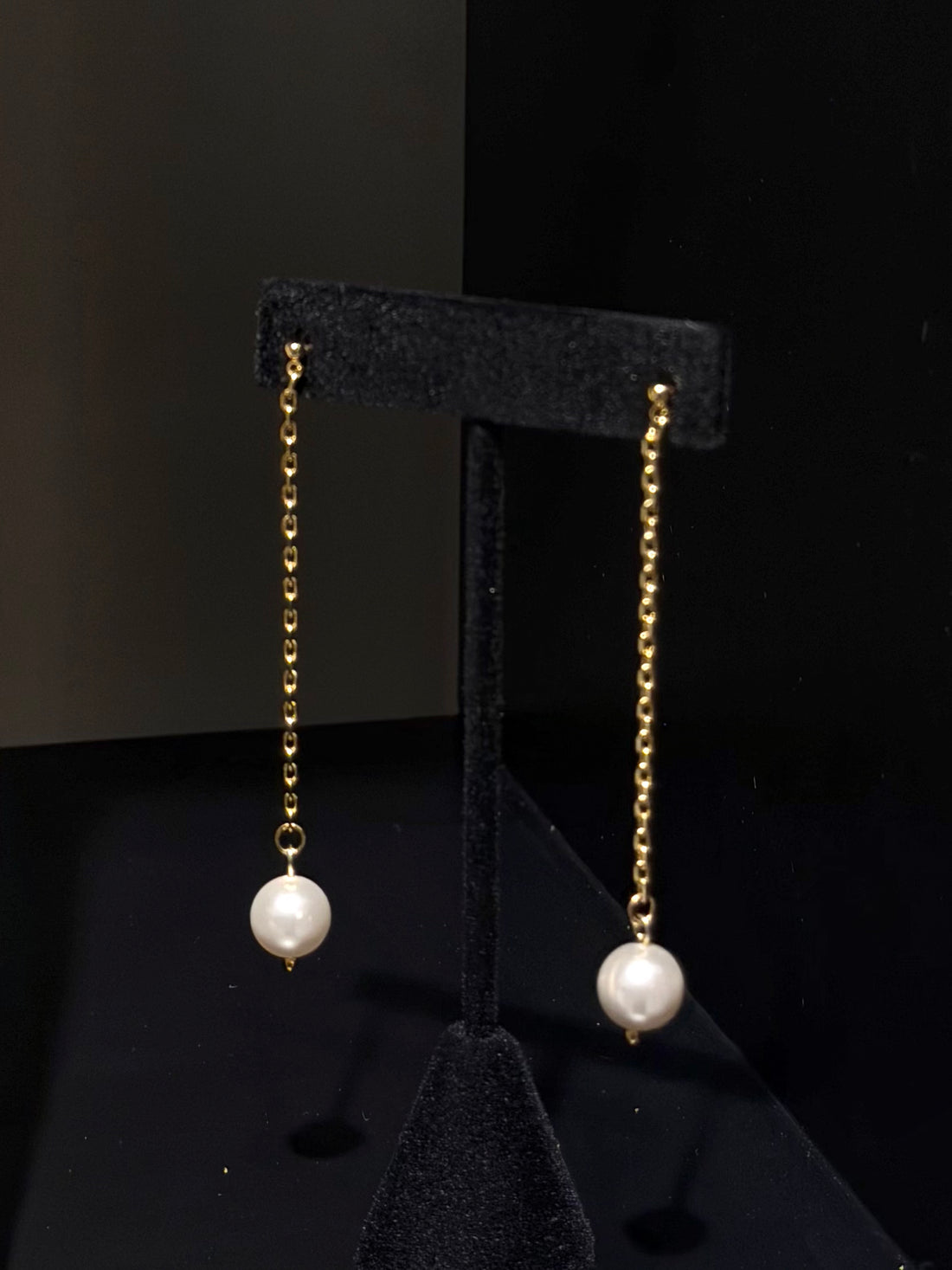 Aretes Largos Perla Swarovski