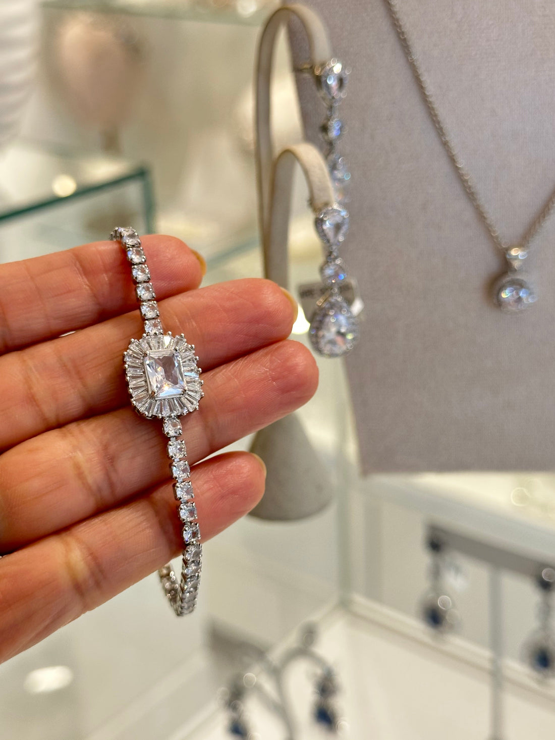 Pulsera Rectángulo Zirconia