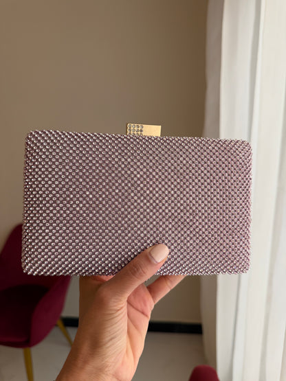 Bolso Rectangular Cristales - Rosa