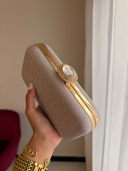 Bolso Joya Oval - Champaña