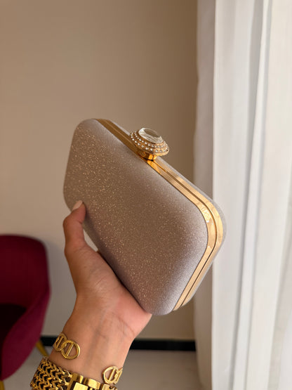 Bolso Joya Oval - Champaña
