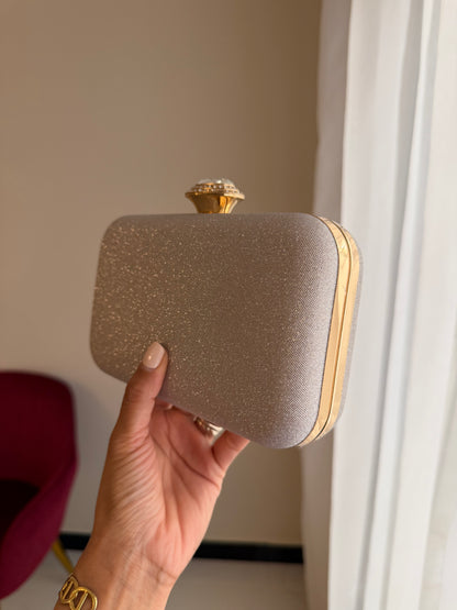 Bolso Joya Oval - Champaña