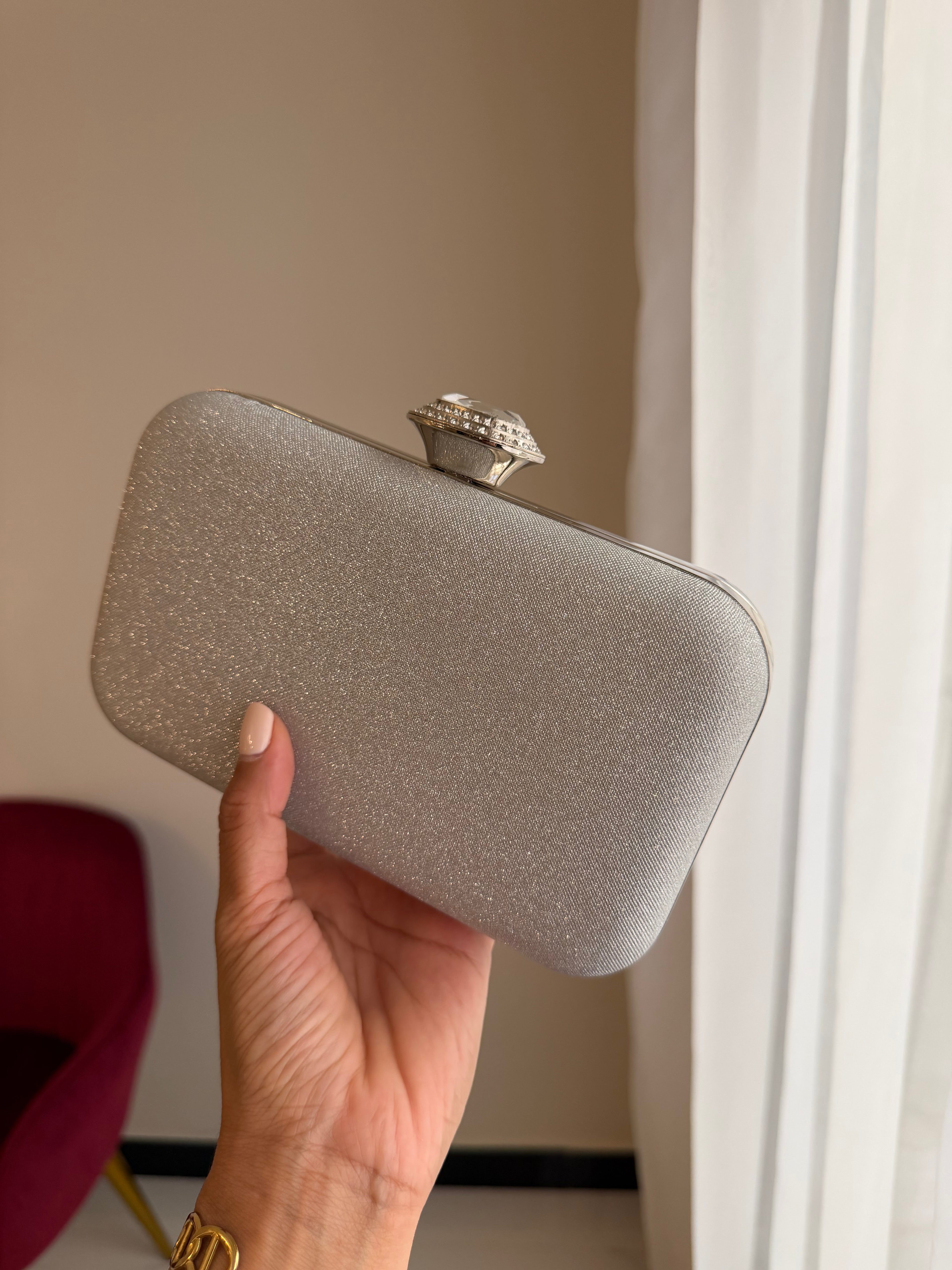 Bolso Joya Oval - Plateada