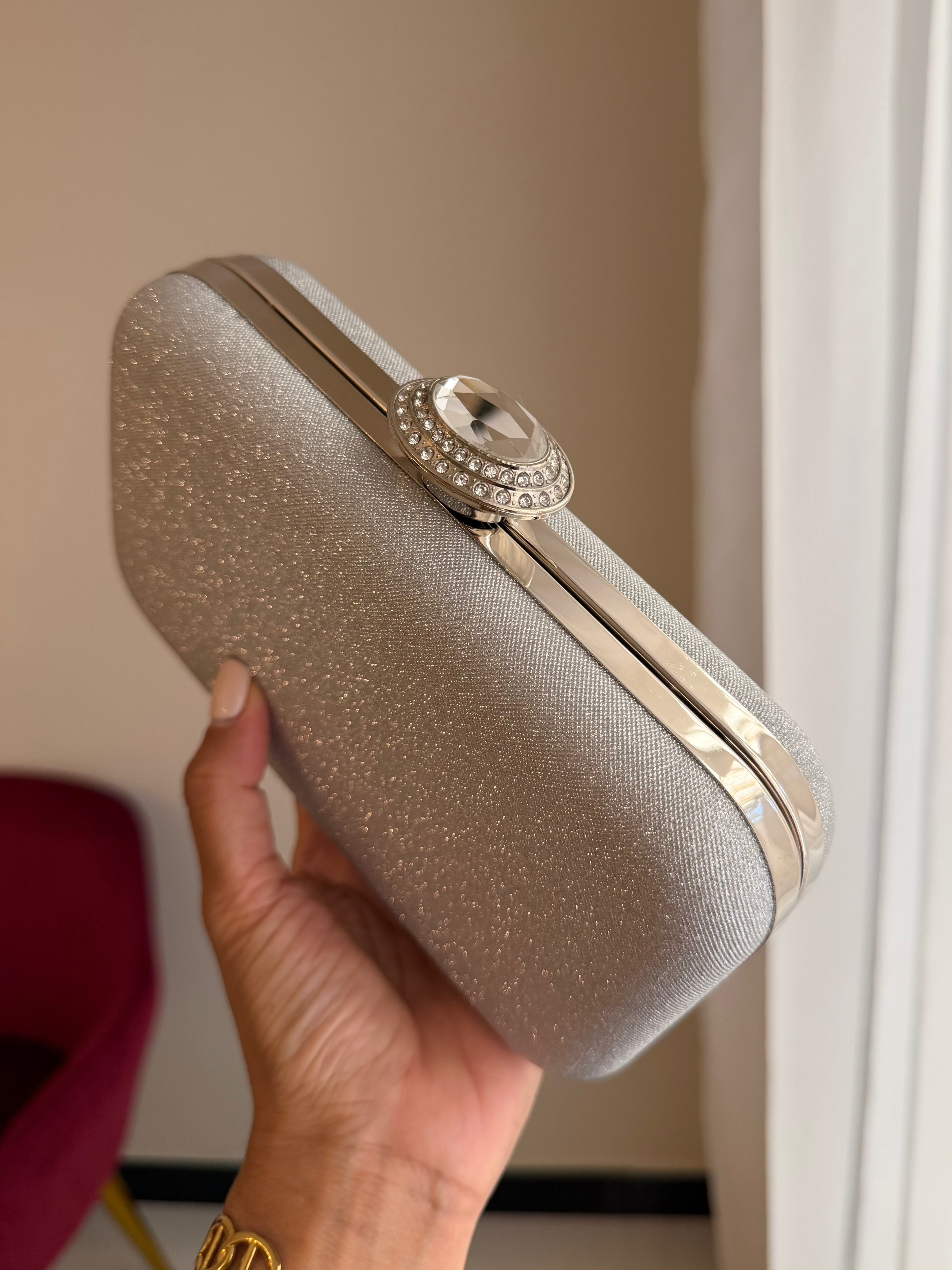 Bolso Joya Oval - Plateada