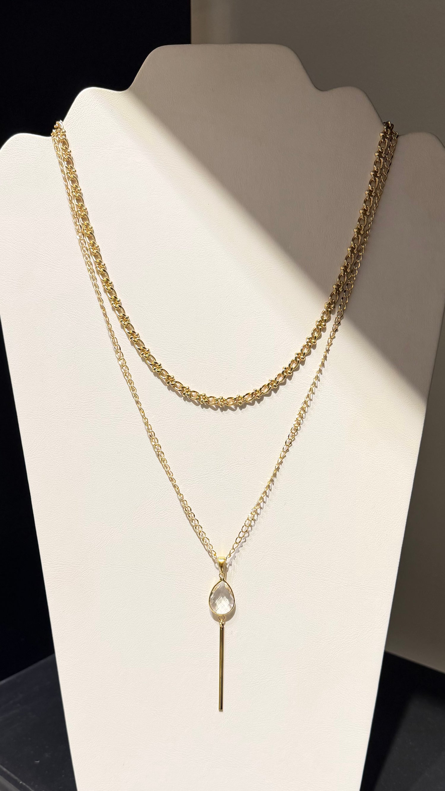 Collar Largo Gota Barra