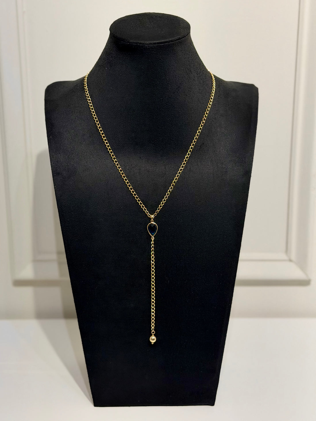 Collar Corbatín Gota Azul