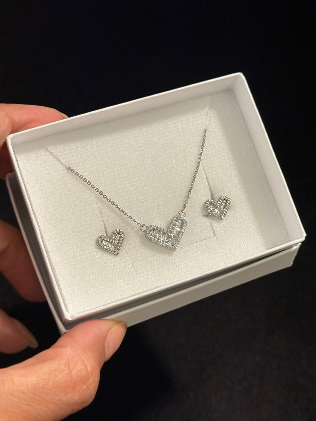 Juego Corazón Zirconias
