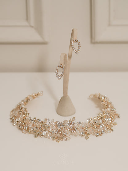 Aretes Espiga - Dorado