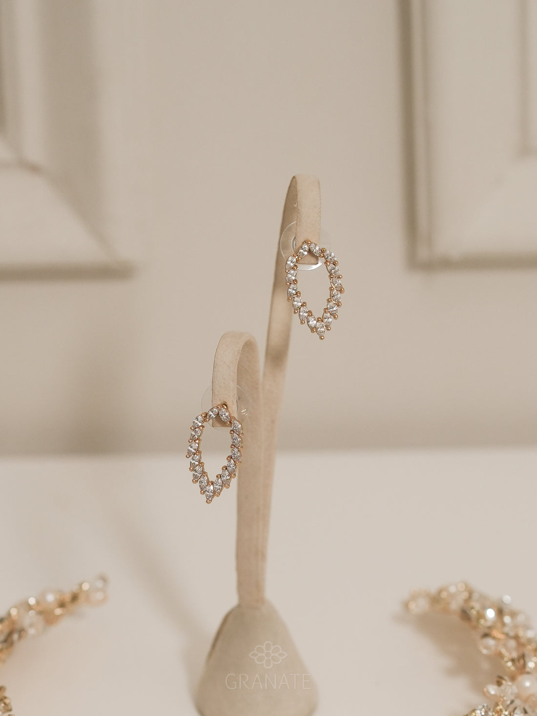 Aretes Espiga - Dorado