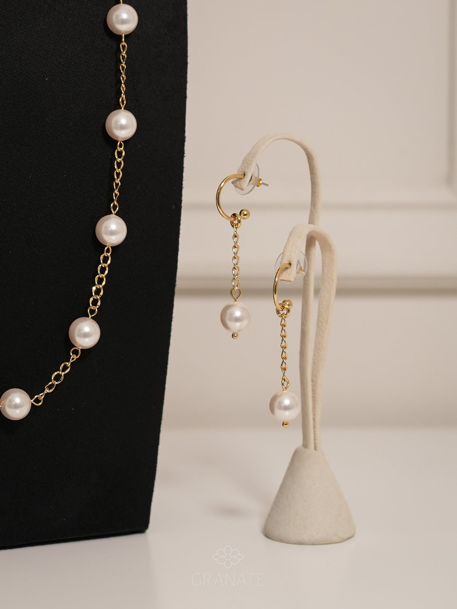 Aretes Perla Swarovski