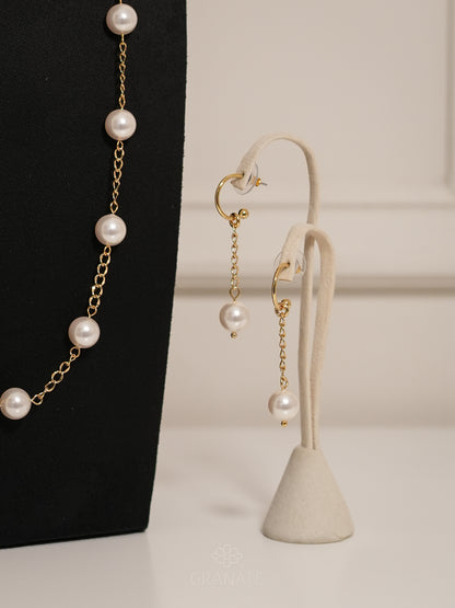 Aretes Perla Swarovski