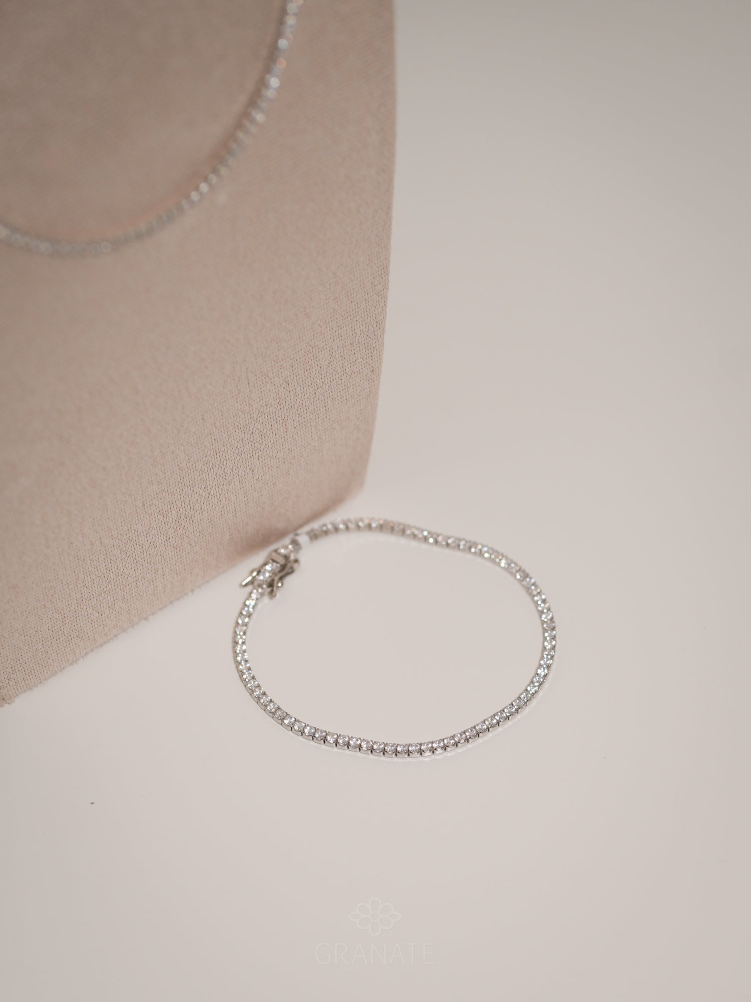 Pulsera Tennis de Plata