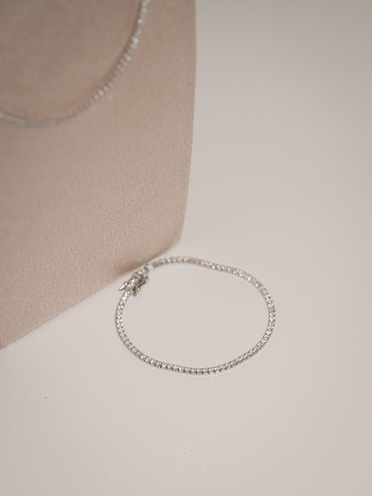 Pulsera Tennis de Plata