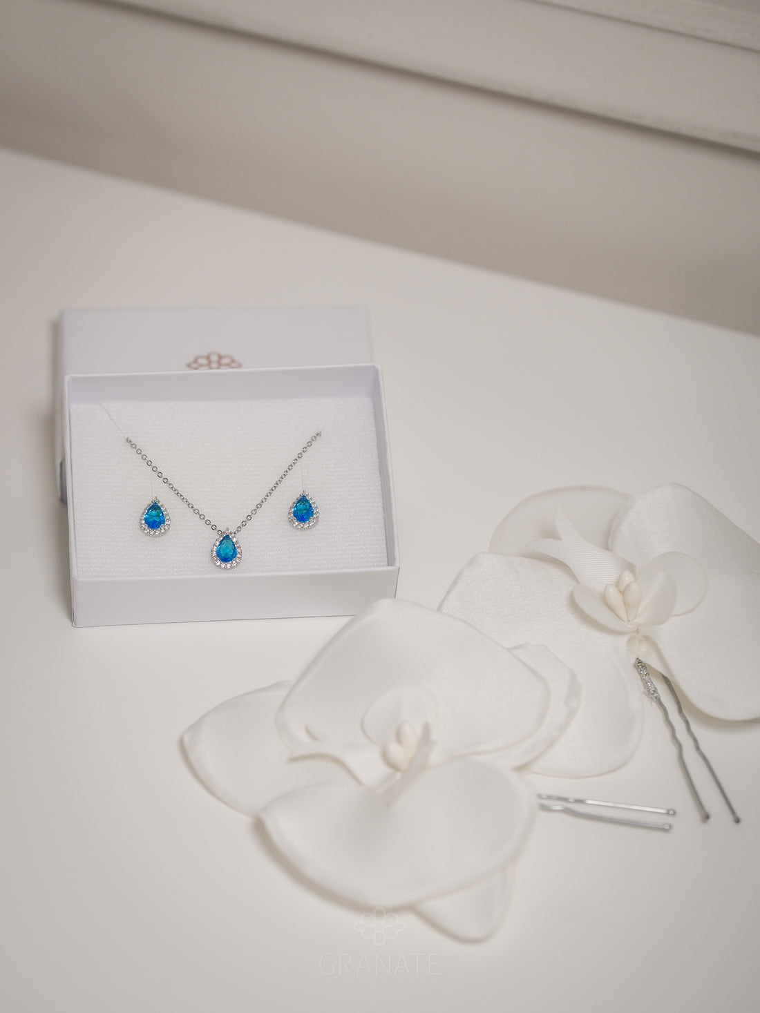 Juego Gota Halo de Plata - Azul