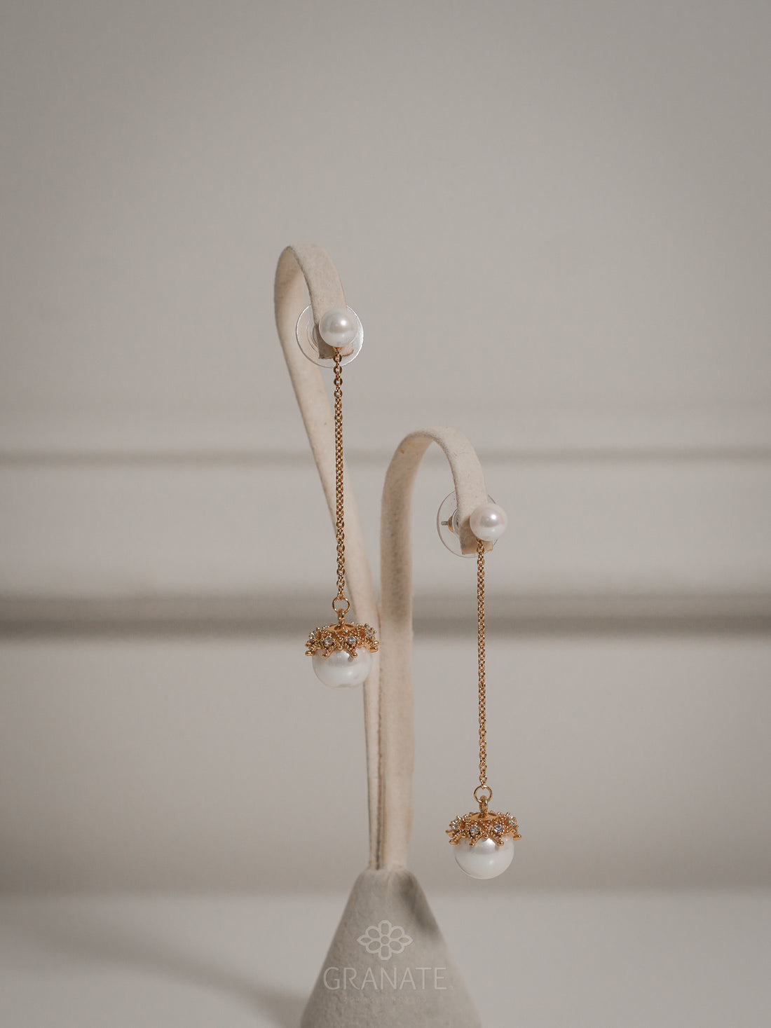 Aretes Perla Colgante