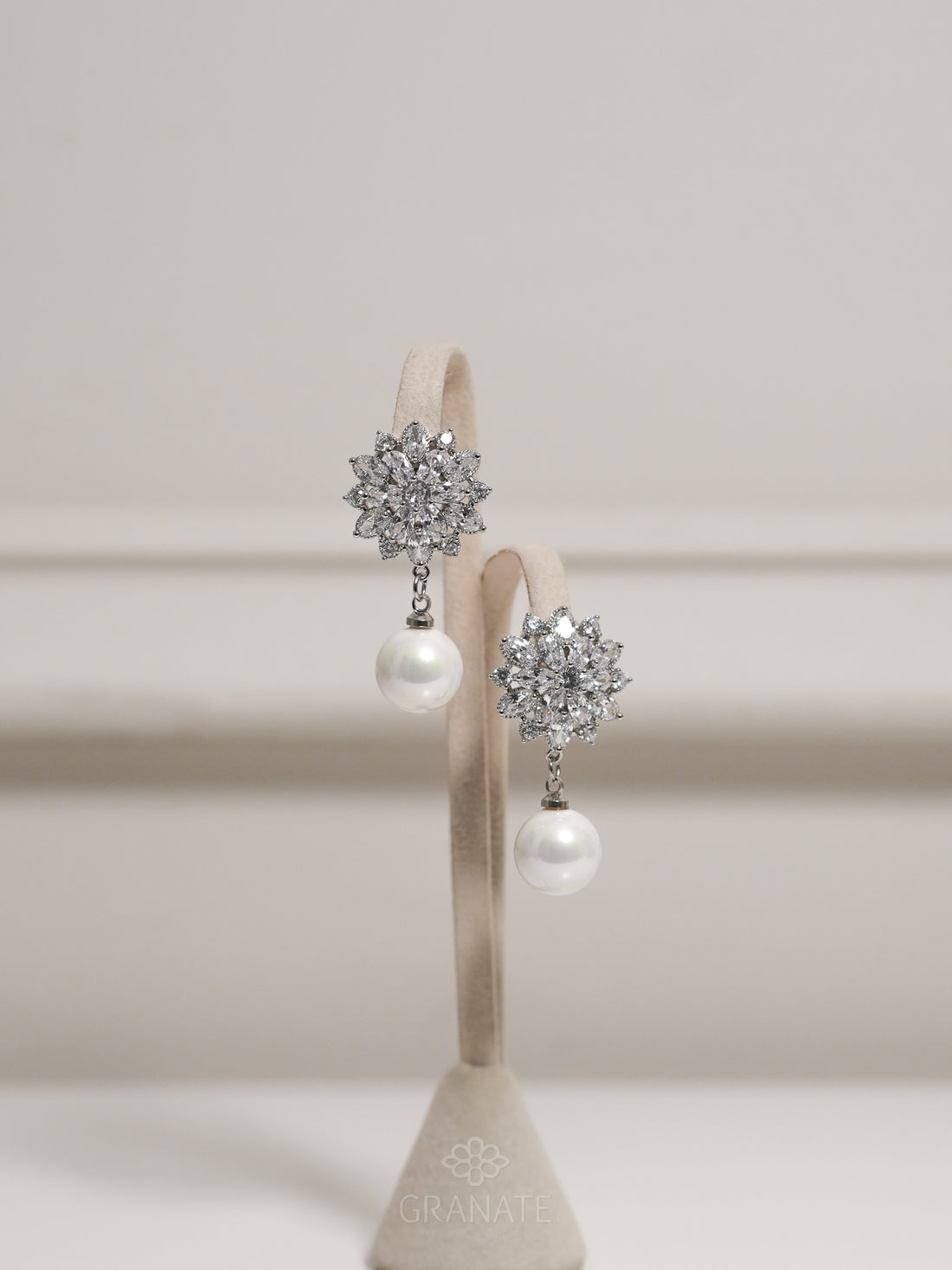 Aretes Flor y Perla
