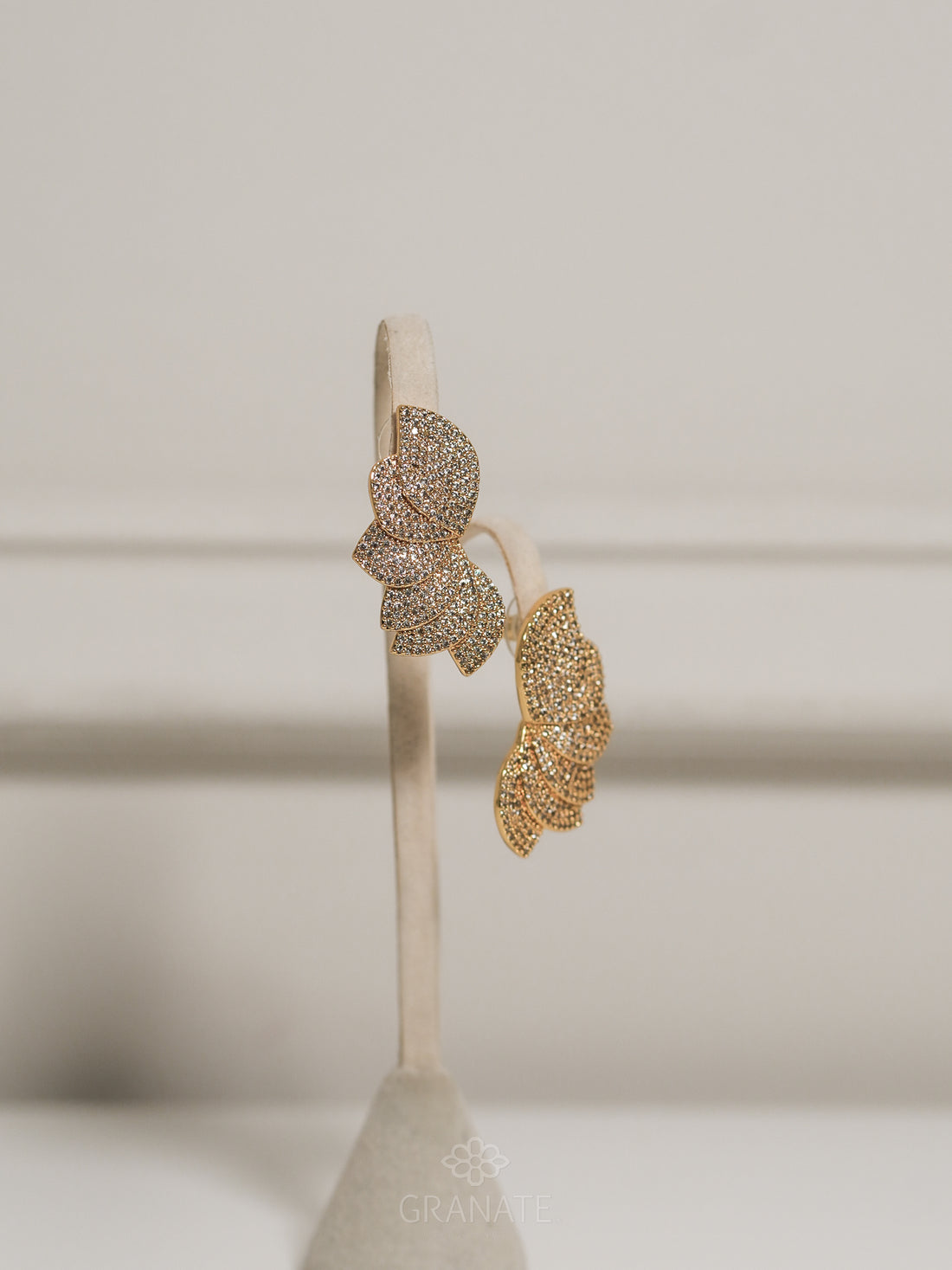 Aretes 6 Hojas Abanico