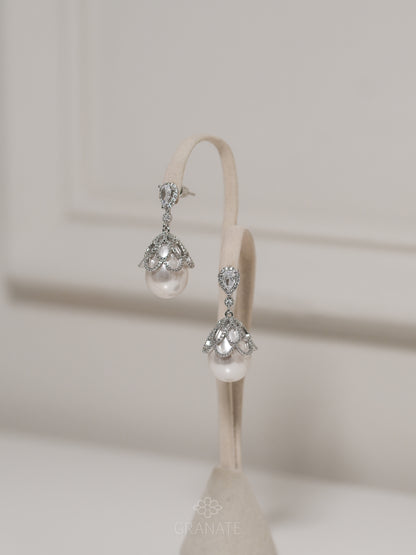 Aretes Perla Gota Red